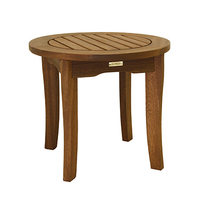 258718 20 In. Round Eucalyptus End Table