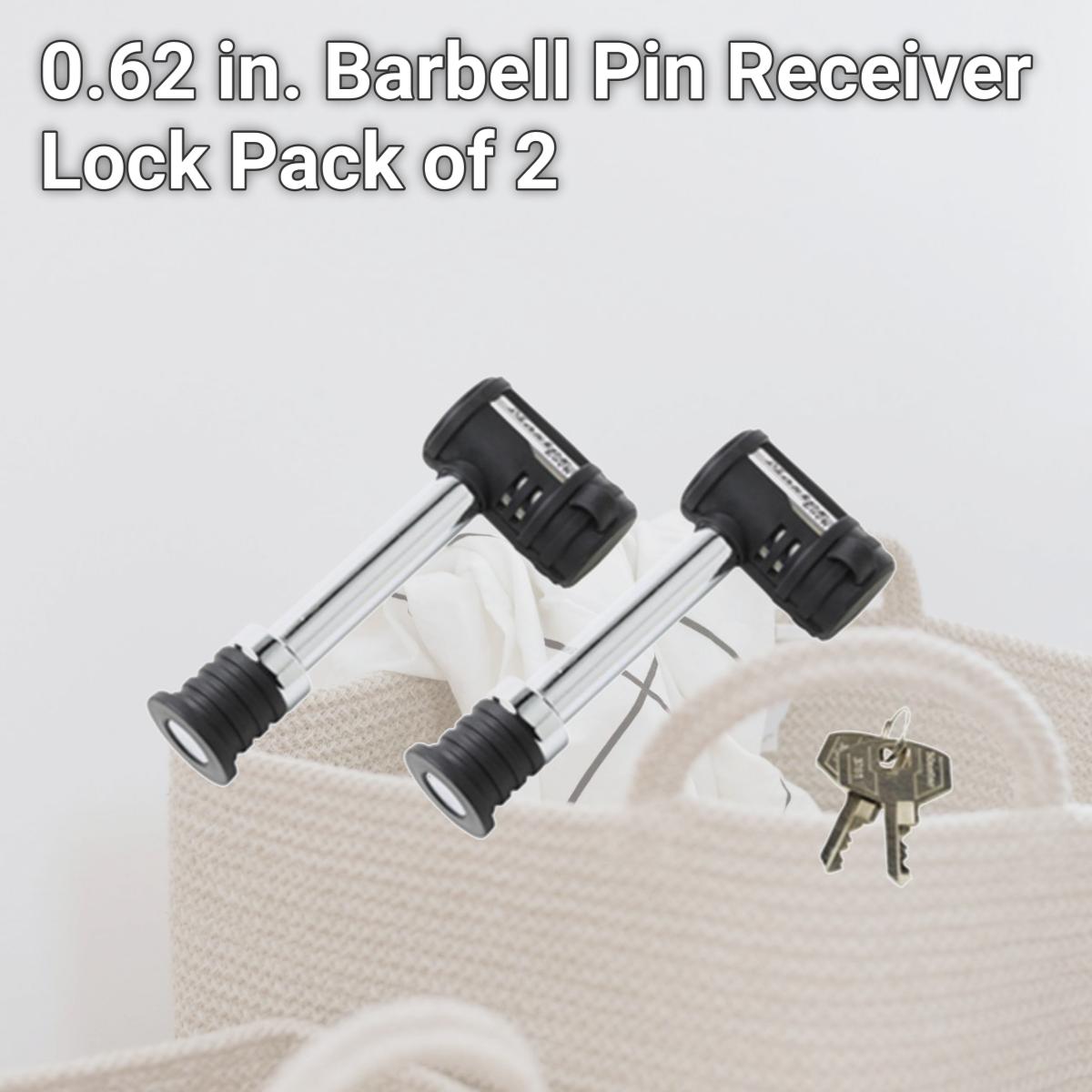 Picture of Master Lock 257135 0.62 in. Barbell Pin Receiver Lock, Pack of 2