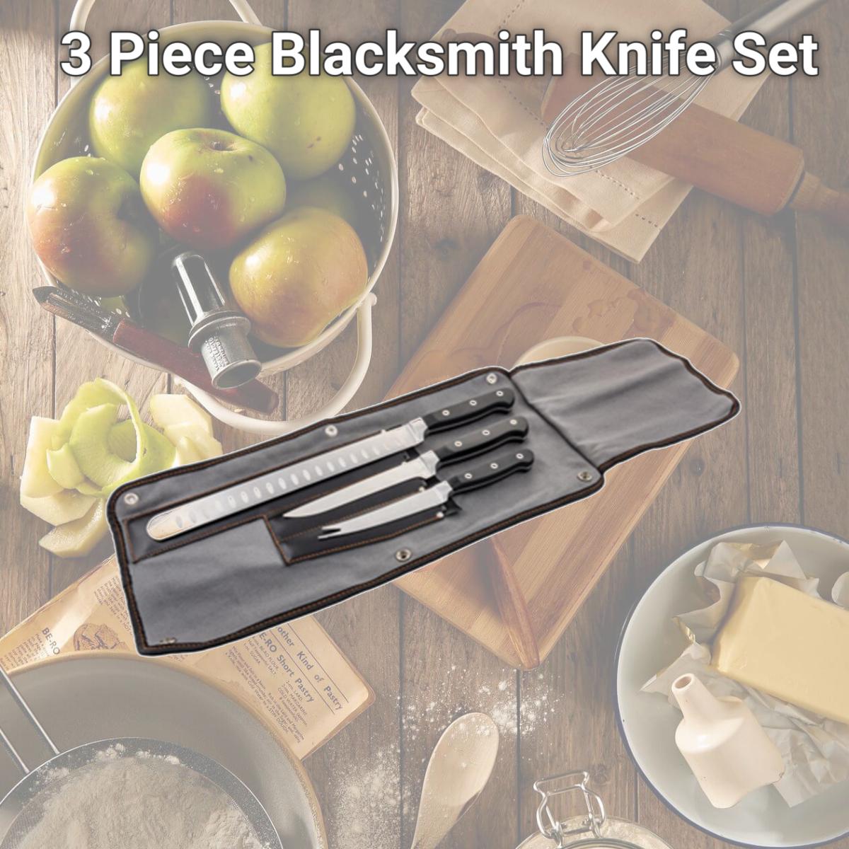 Picture of Char-Broil 258680 3 Piece Blacksmith Knife Set