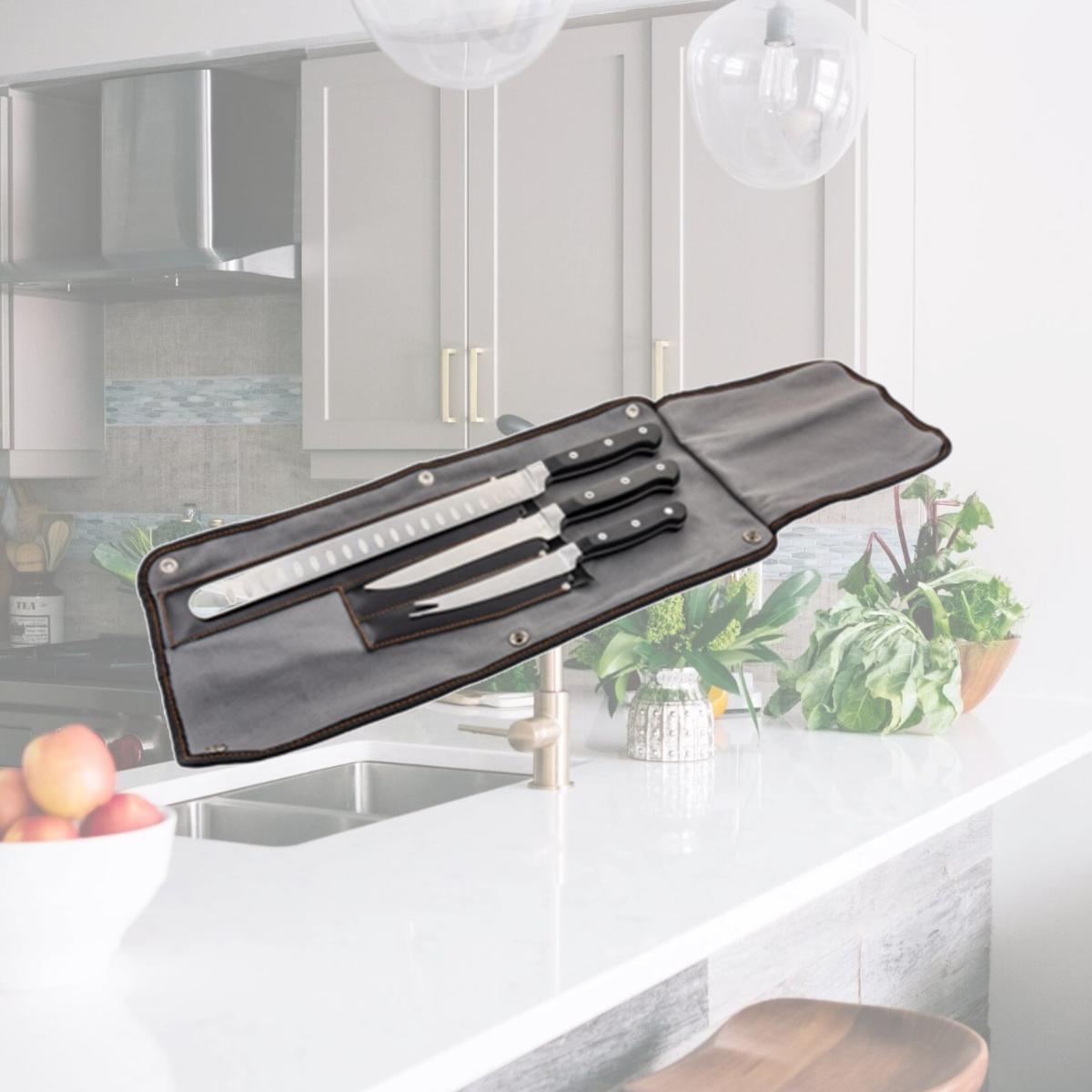 Picture of Char-Broil 258680 3 Piece Blacksmith Knife Set