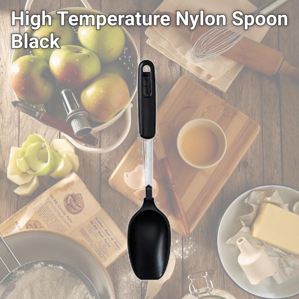 Picture of Bradshaw International 262606 High Temperature Nylon Spoon, Black