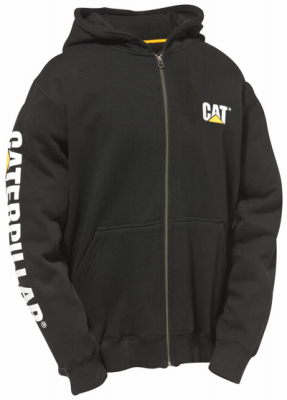 UPC 882600001508 product image for 254103 CAT Full Zip Hooded Sweatshirt, Black - Medium | upcitemdb.com