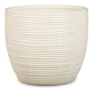 256520 4.75 X 5.5 In. Ceramic Indoor Planter, Vainilla White - Pack Of 5