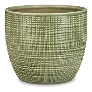 256526 4.25 X 4.75 In. Ceramic Indoor Planter, Menta Green - Pack Of 6