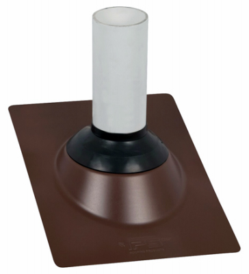 253540 3-4 In. Galvanized Base Roof Flashing, Brown