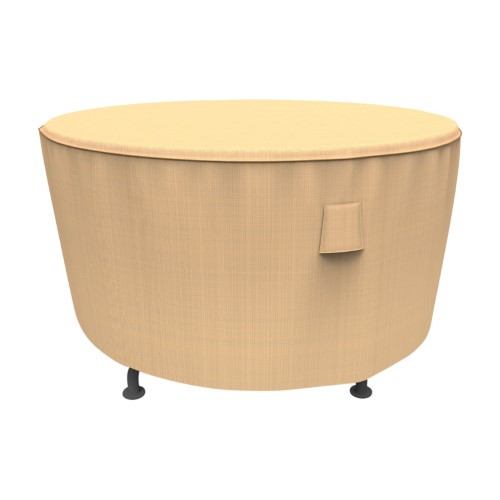 260430 48 In. Dia. Round Table Cover, Tan