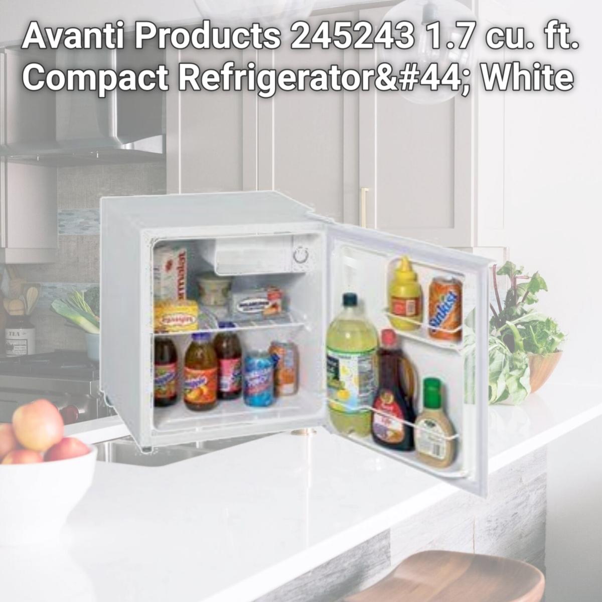 Picture of Avanti Products 245243 1.7 cu. ft. Compact Refrigerator, White