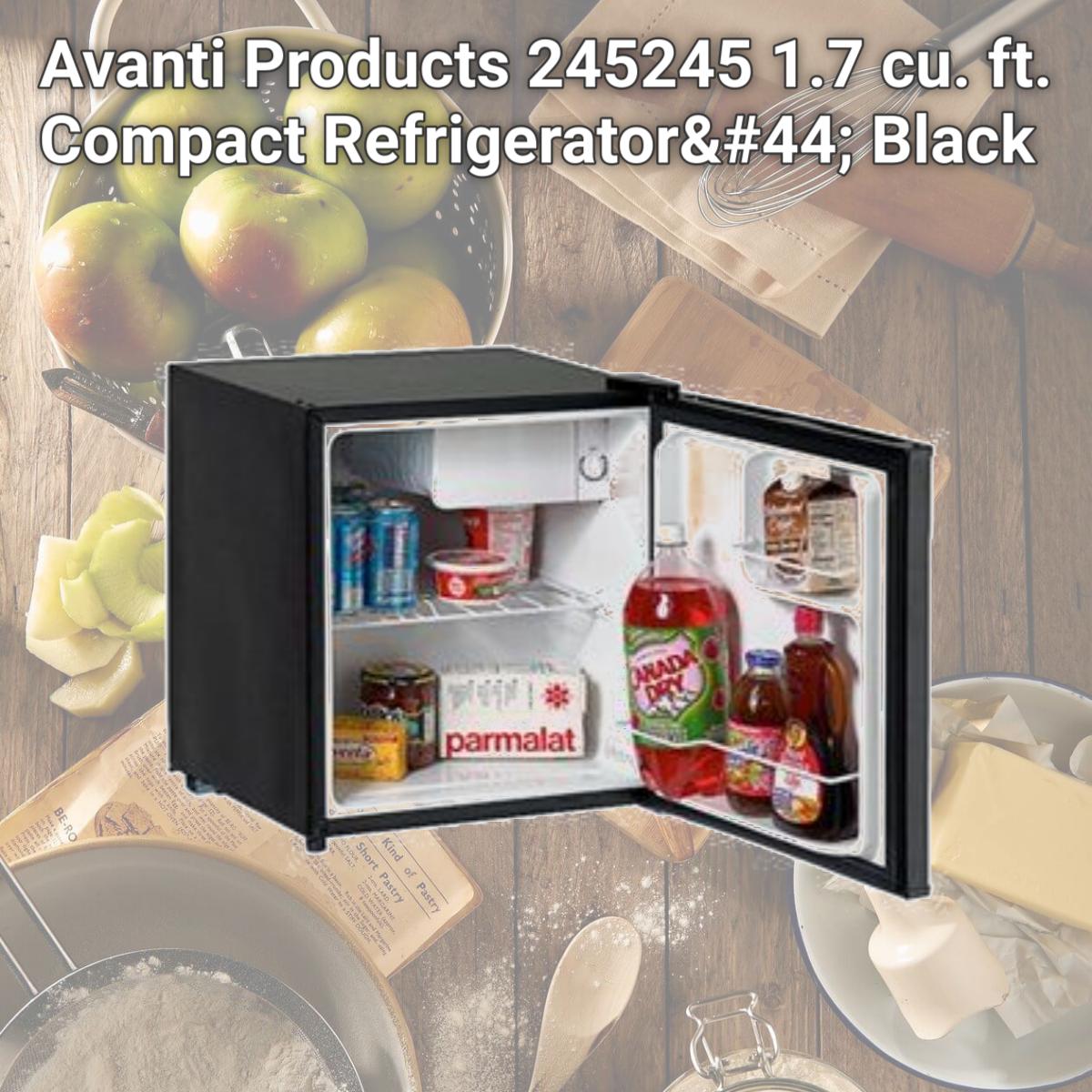 Picture of Avanti Products 245245 1.7 cu. ft. Compact Refrigerator, Black