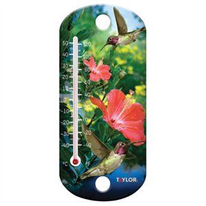 256499 8 In. Hummingbird Suction Cup Thermometer