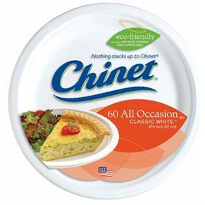 254600 8.75 In. Chinet Classic Lunch Plate, White - 60 Count