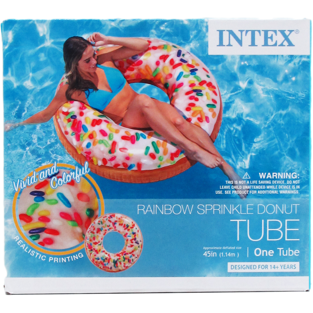 Intex Recreation 261787 45 in. Sprinkle Donut Tube