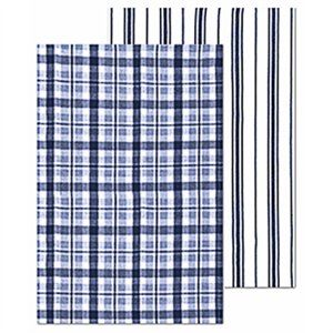 253506 28 In. Ink Blue Farm Towels, Pack Of 2 - Case Of 4