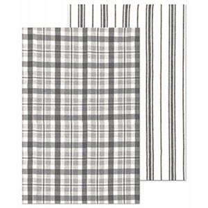 253504 28 In. Gray Farm Towels, Pack Of 2 - Case Of 4