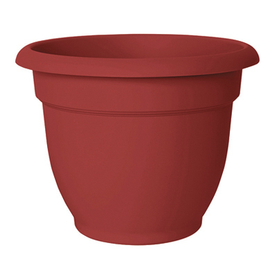 256704 6 In. Ariana Bell Shaped Planter, Burnt Red
