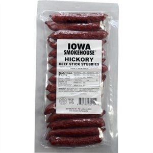 253853 8 Oz Hickory Flavor Beef Stick Stubbies - Pack Of 12