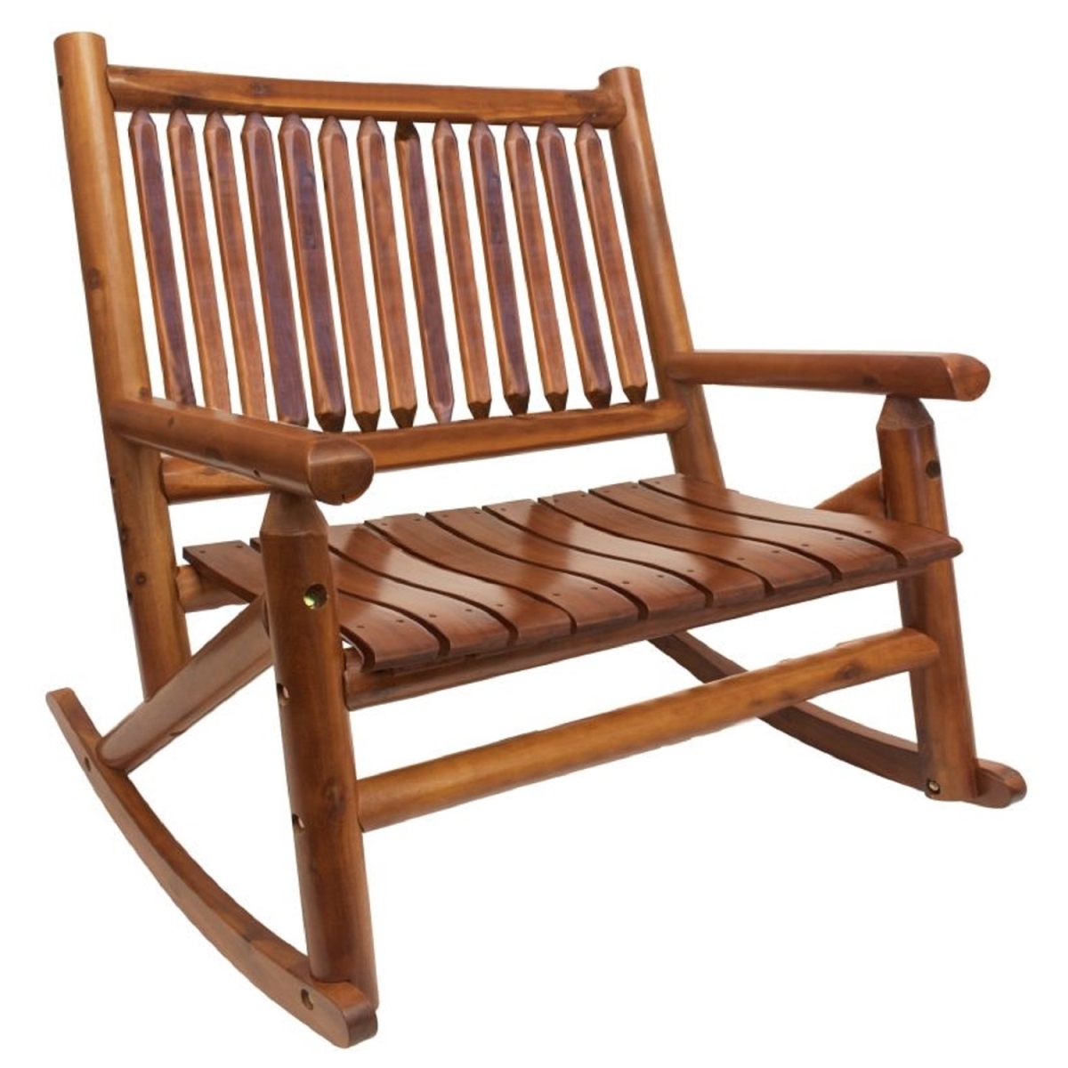 232180 Porch Double Rocker, Stained