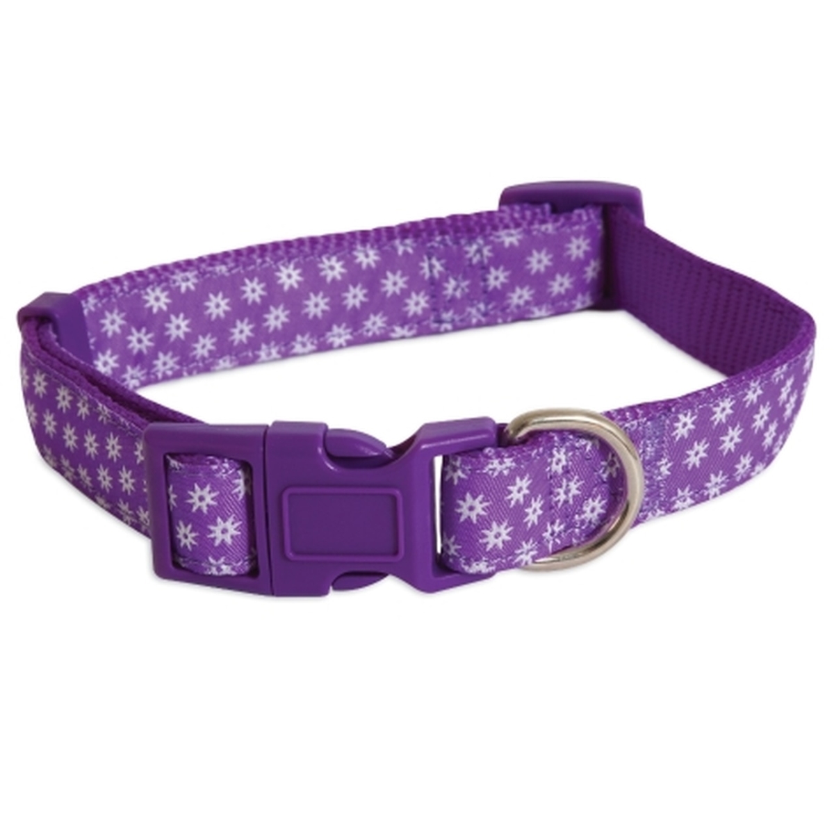 261093 0.75 X 14-20 In. Purple Star Dog Collar
