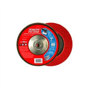 7 In. 40 Grid Steel Flap Disc