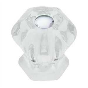254960 1.12 In. Victorian Glass Knob, Clear