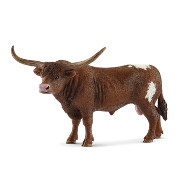 255207 Texas Longhorn Bull, Brown & White