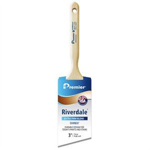 Premier Paint Roller 255483 3 In. Riverdale Chinex Angle Sash Paint Brush