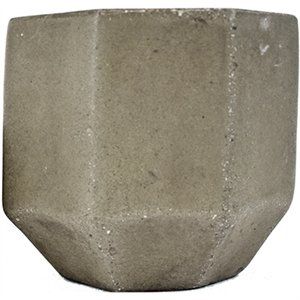 256566 5.5 X 5 In. Lightweight Fiber Cement Hexagon Planter - Pack Of 2