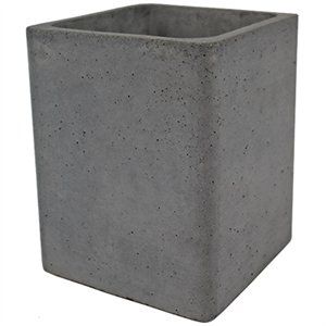 256571 4 X 4.7 In. Lightweight Fiber Cement Square Planter - Pack Of 4