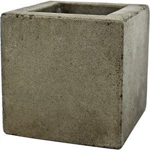 256567 4 X 4 In. Lightweight Fiber Cement Cube Square Planter - Pack Of 4