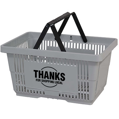 254901 Hand Carry Basket, Light Gray - Pack Of 12