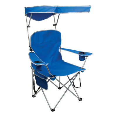 259007 Quik Shade Blue With Gray Trim Max Chair