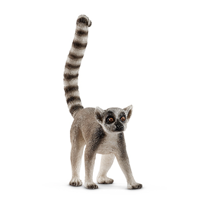 255190 Ring Tailed Lemur - Gray, Black & White