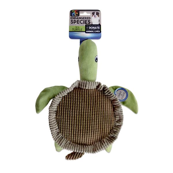 European Home Designs 260977 Sea Turtle Dog Toy With Squeaker
