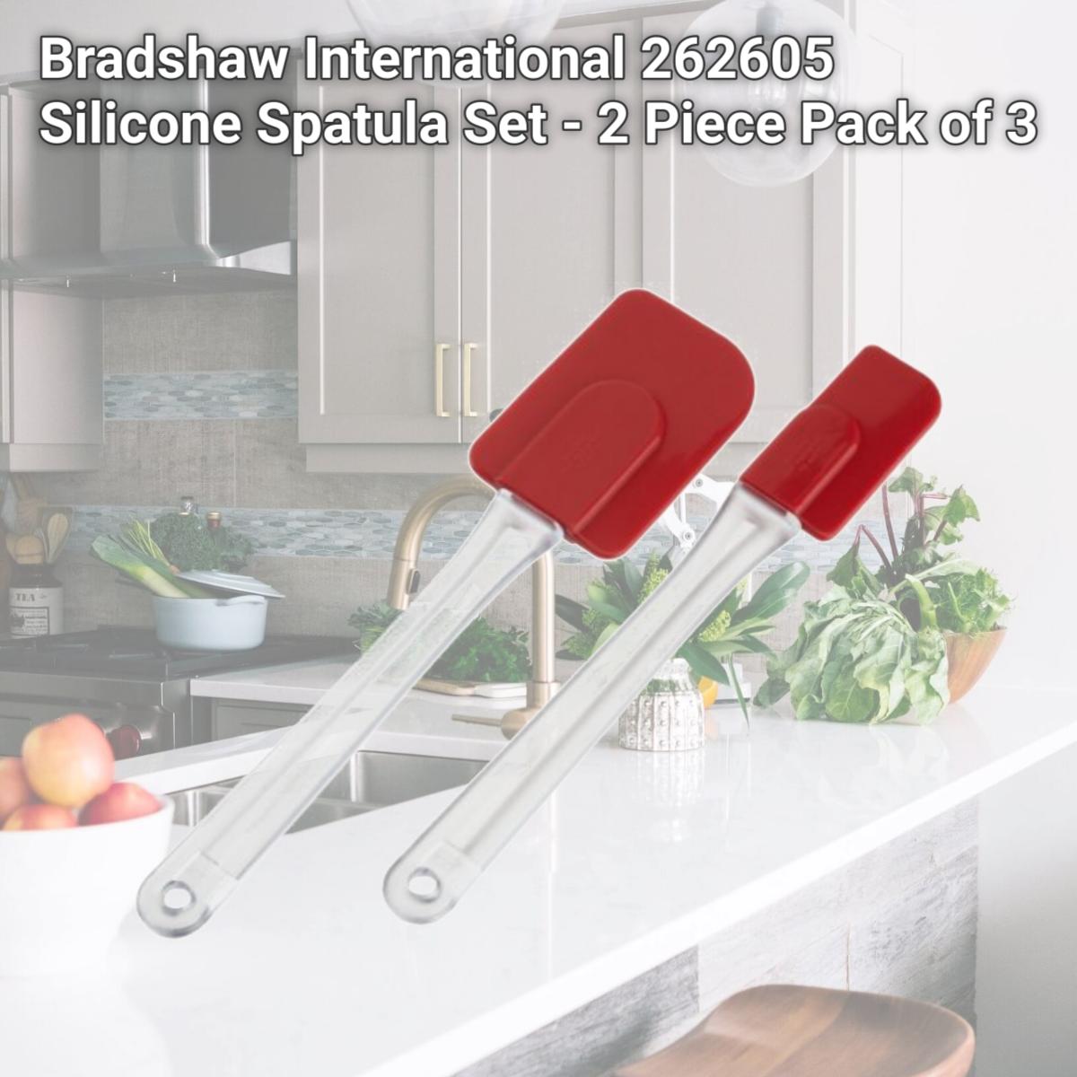 Picture of Bradshaw International 262605 Silicone Spatula Set - 2 Piece Pack of 3