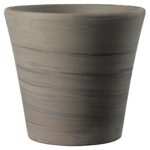 211489 6.3 In. Clay 2 Tone Cone Pot