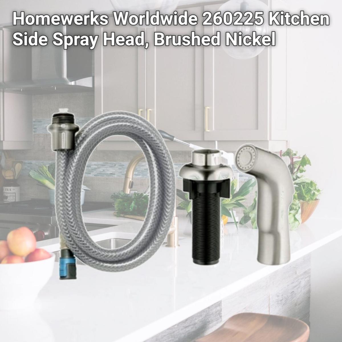 Picture of Homewerks Worldwide 260225 Kitchen Side Spray Head, Brushed Nickel