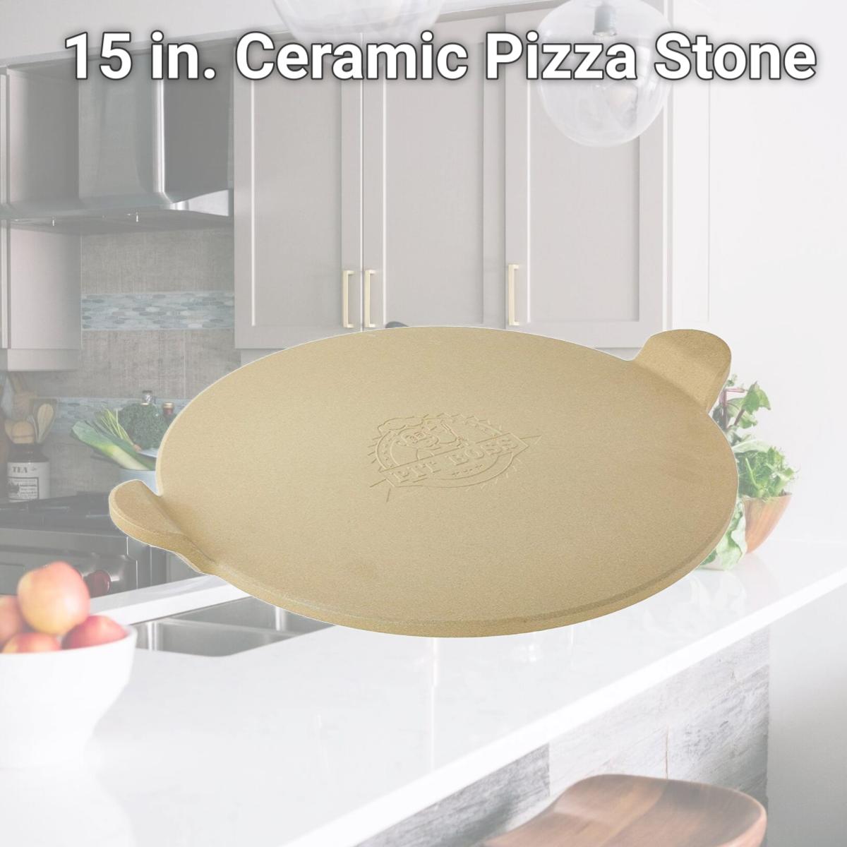 Picture of Dansons 263096 15 in. Ceramic Pizza Stone