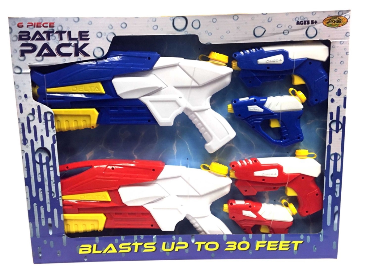 262976 Battlepack Toy Water Guns - 6 Piece