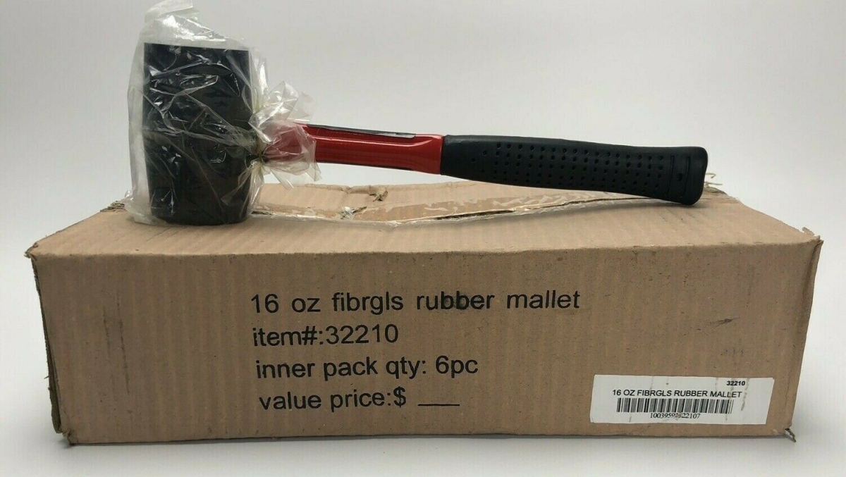 154792 16 Oz Rubber Mallet Case - Pack Of 6