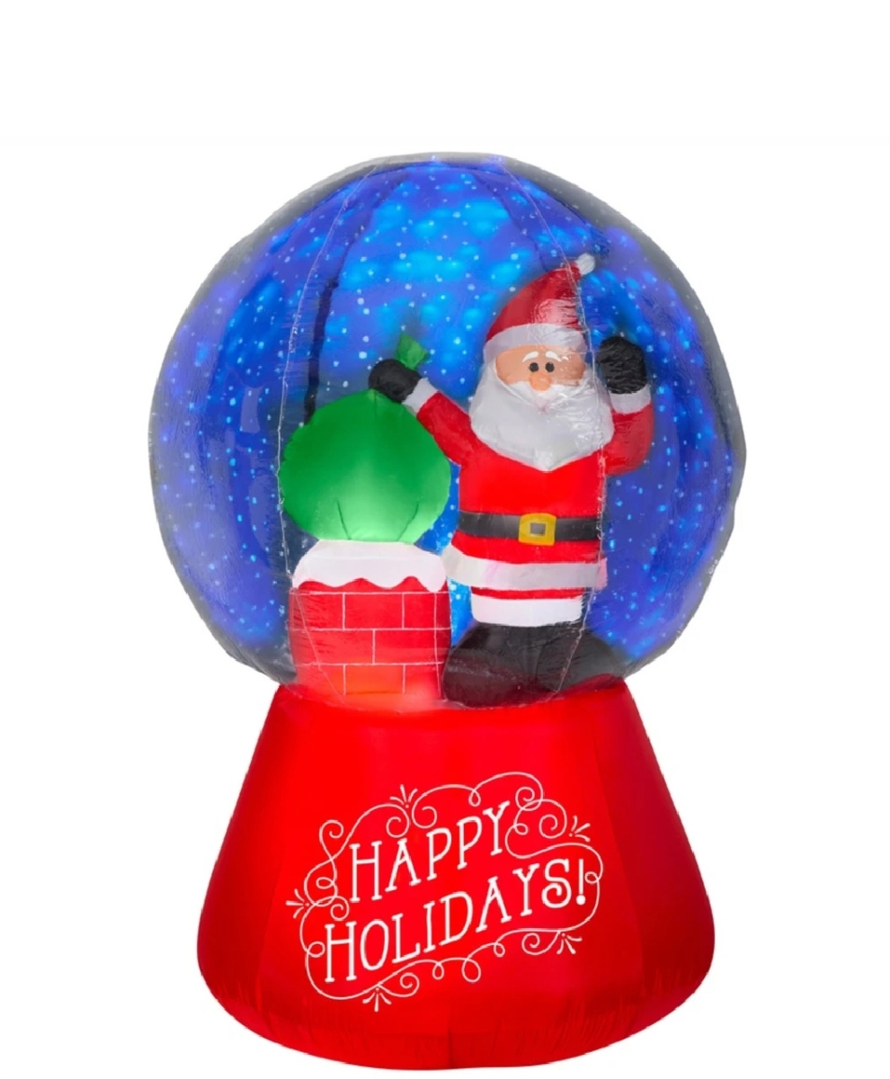 UPC 191245146902 product image for 266719 Christmas Airblown Santa Snowglobe, Multi Color | upcitemdb.com