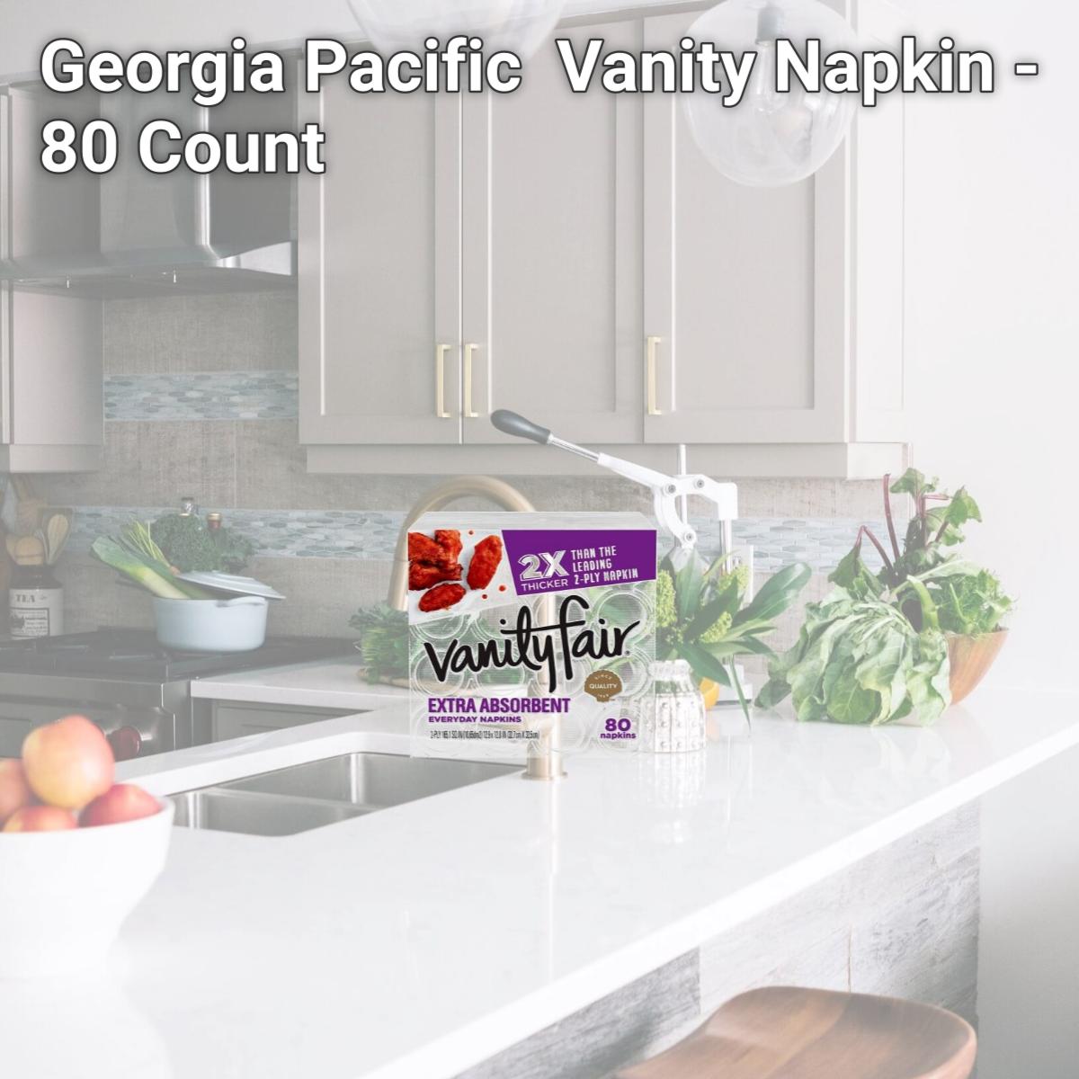 Picture of Georgia Pacific 269052 Vanity Napkin - 80 Count