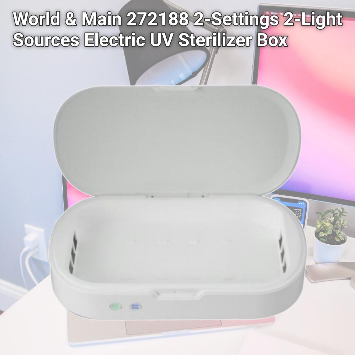 Picture of World & Main 272188 2-Settings 2-Light Sources Electric UV Sterilizer Box