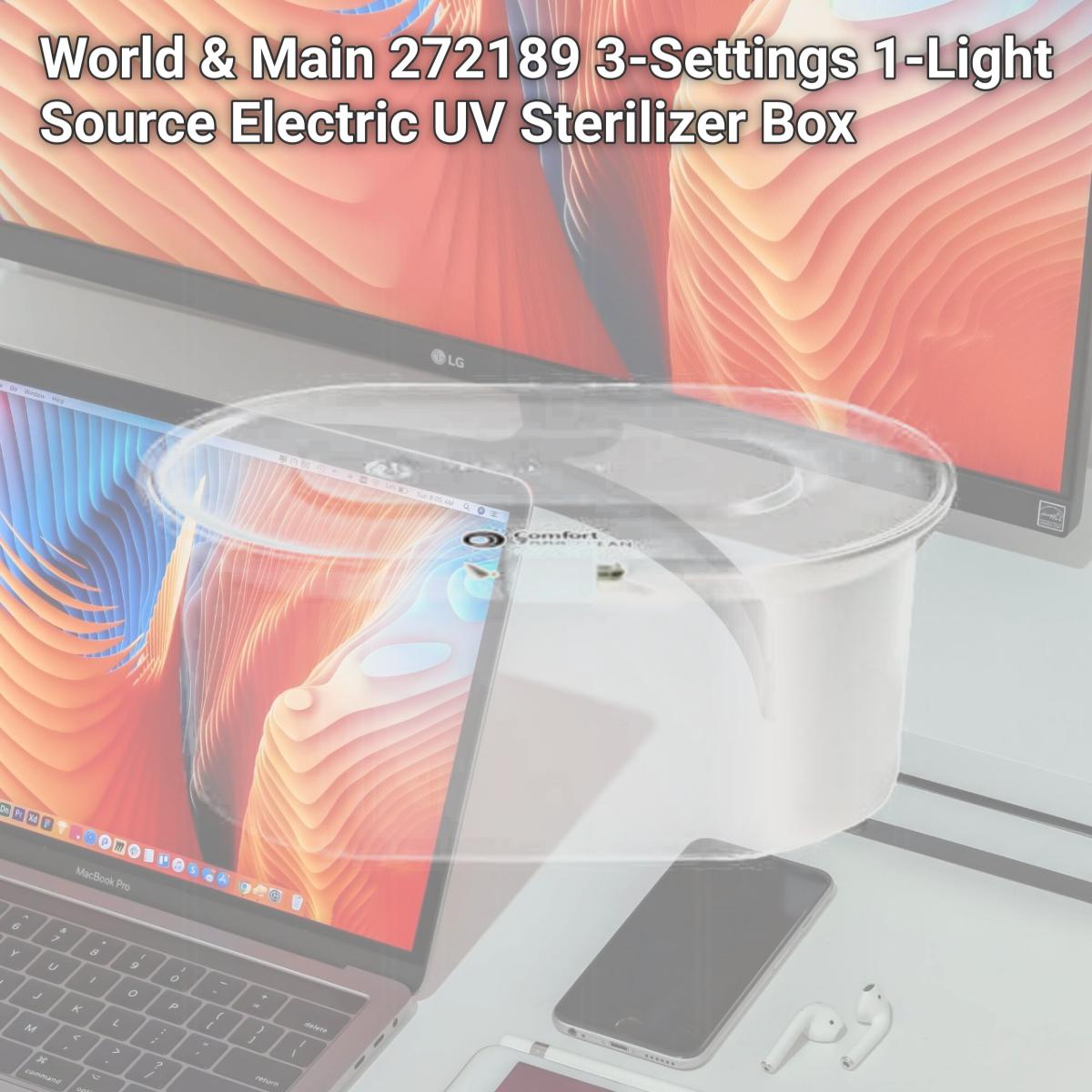 Picture of World & Main 272189 3-Settings 1-Light Source Electric UV Sterilizer Box