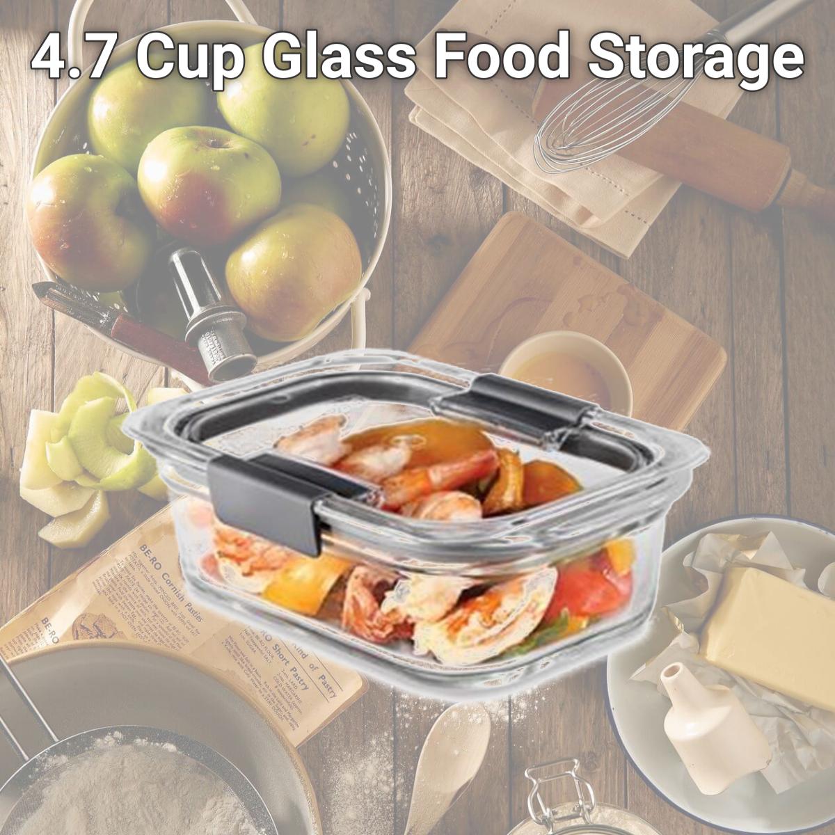 Picture of Rubbermaid 275520 4.7 Cup Glass Food Storage