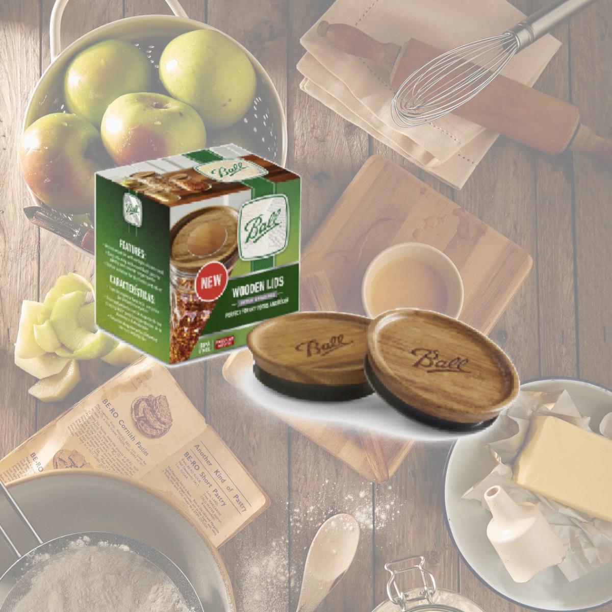 Picture of Rubbermaid & Jarden 106499 Wooden Lids Ball - Pack of 3