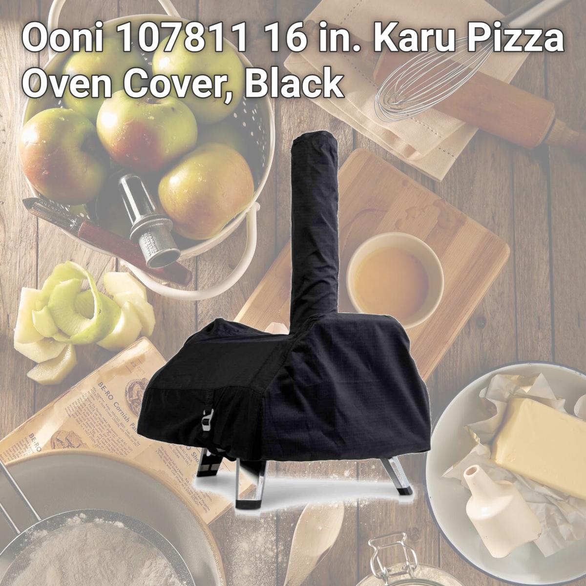 Picture of Ooni 107811 16 in. Karu Pizza Oven Cover, Black