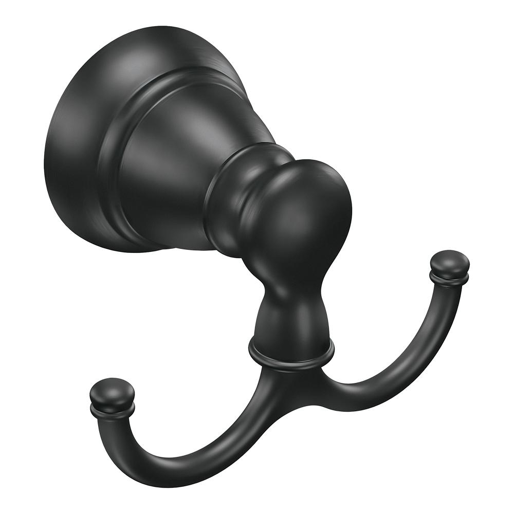 UPC 742431156993 product image for Banbury Double Robe Hook, Black | upcitemdb.com