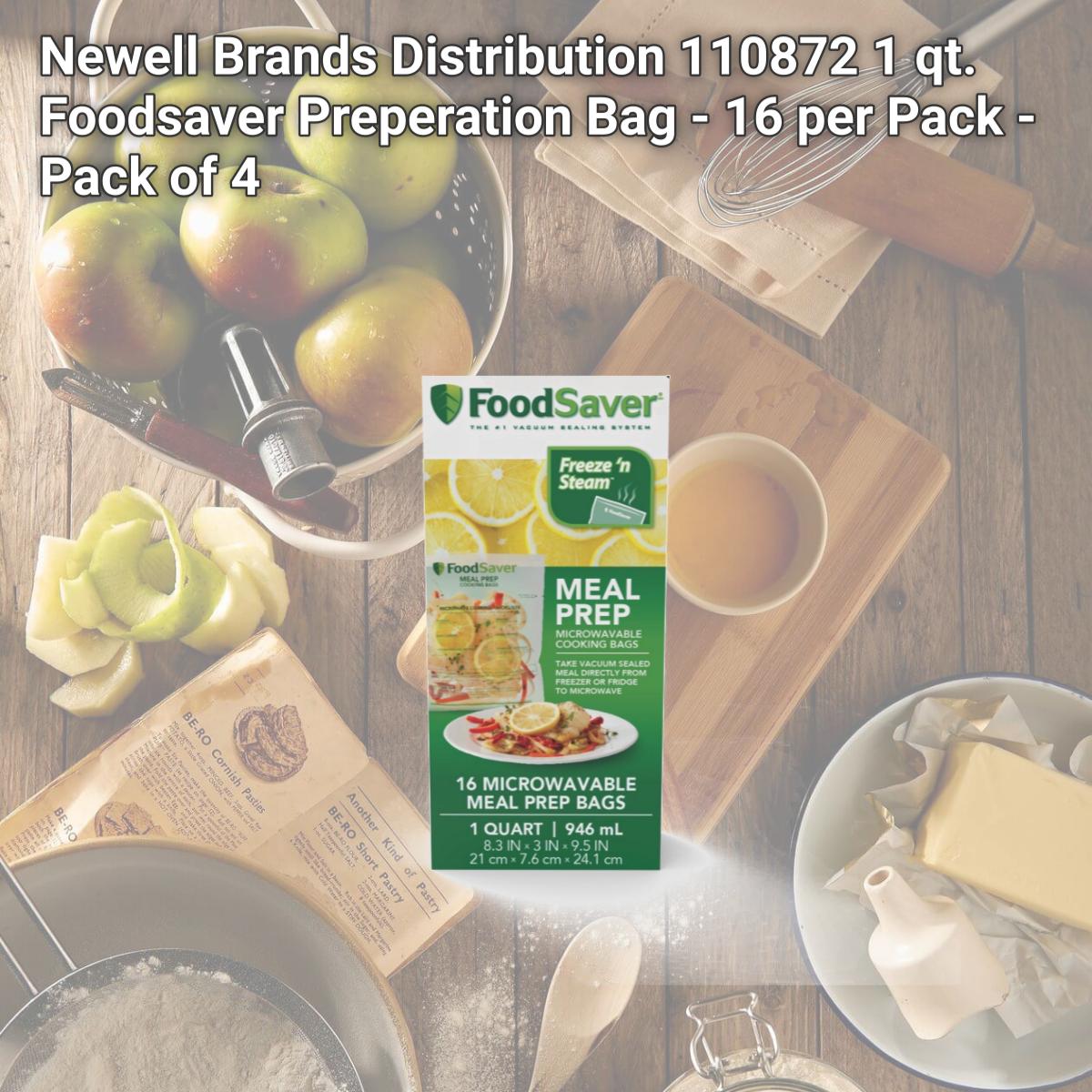 Picture of Newell Brands Distribution 110872 1 qt. Foodsaver Preperation Bag - 16 per Pack - Pack of 4
