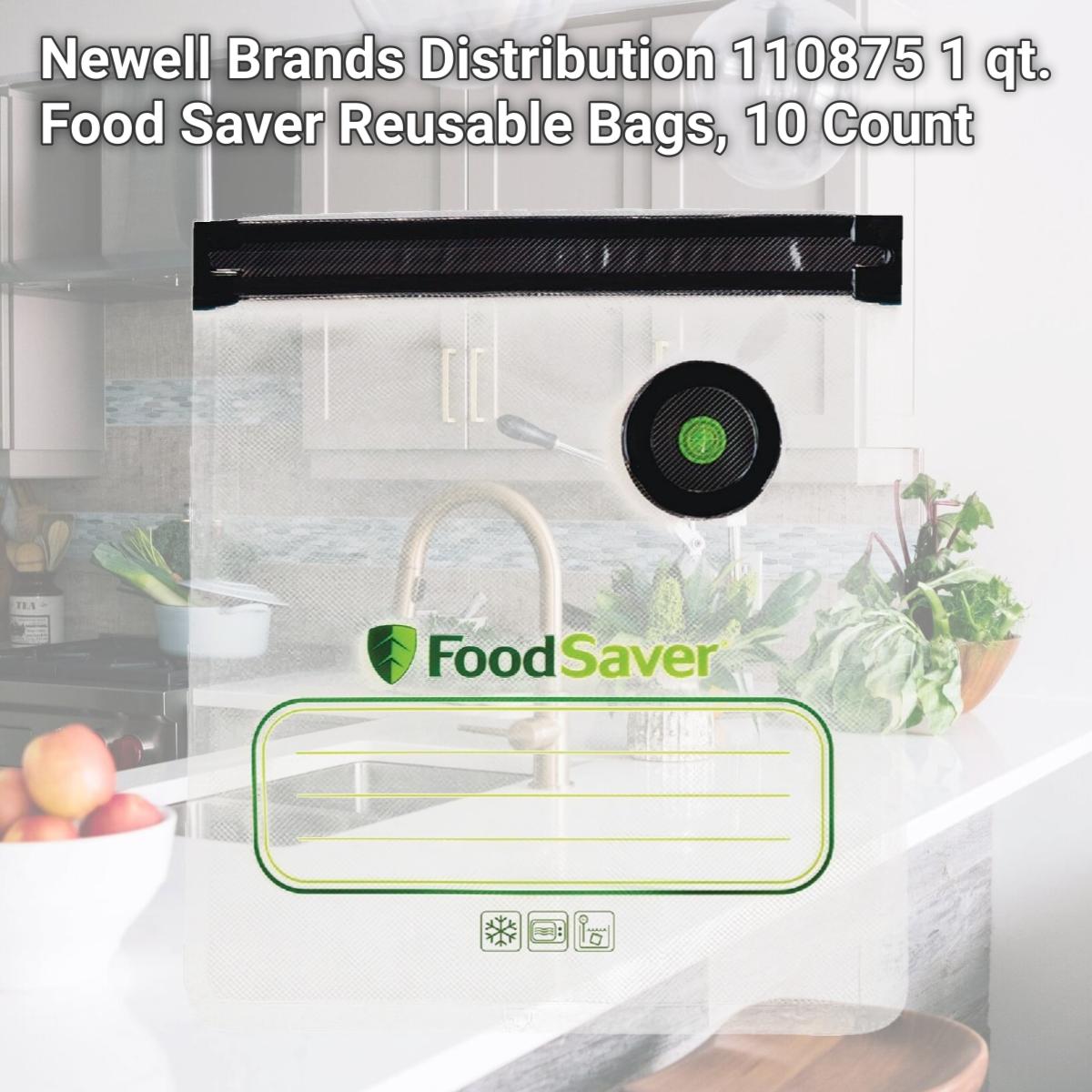 Picture of Newell Brands Distribution 110875 1 qt. Food Saver Reusable Bags, 10 Count