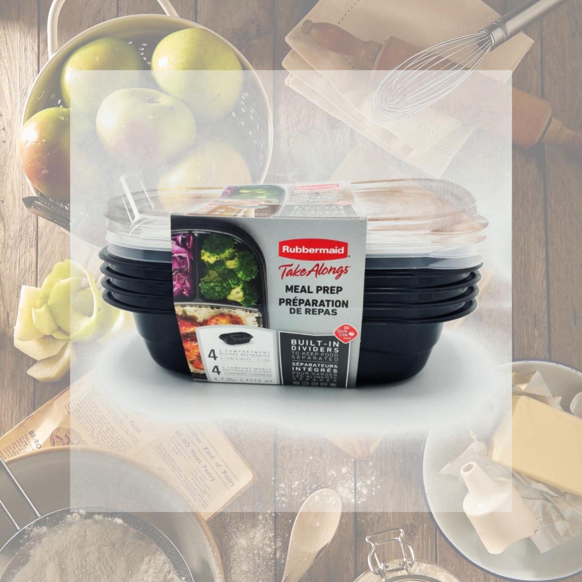 Picture of Rubbermaid 111394 4.7 Cups Food Container - Pack of 4 - 4 Piece Per Pack