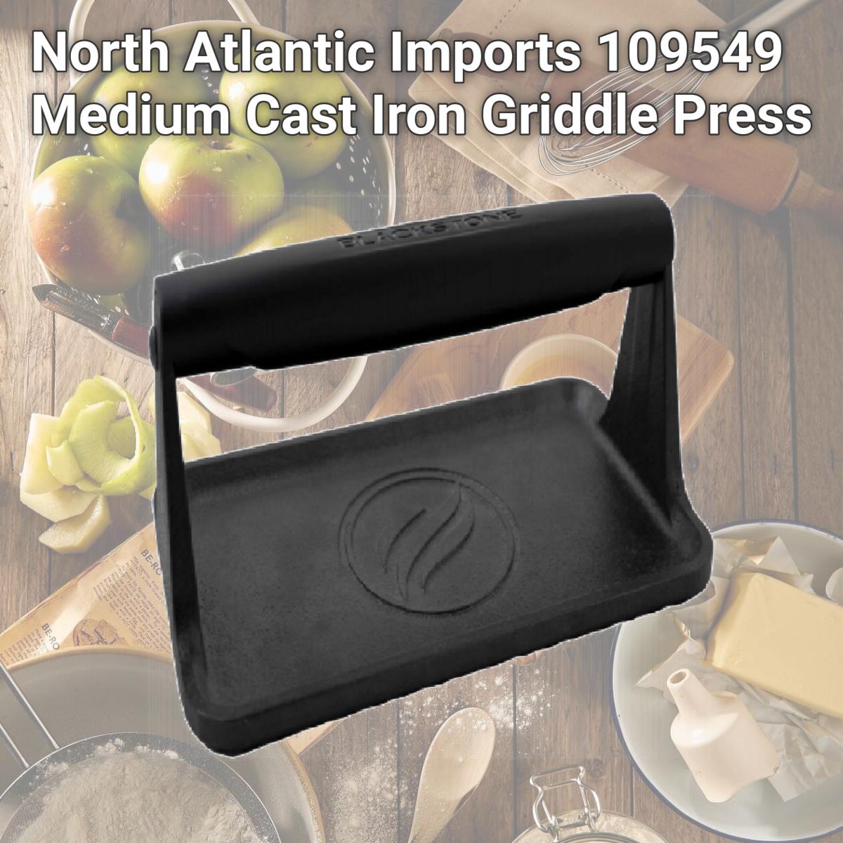 Picture of North Atlantic Imports 109549 Medium Cast Iron Griddle Press